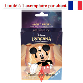 [LIMITE 1] Disney Lorcana TCG - 65 Protèges Cartes STANDARD Sleeves : Mickey