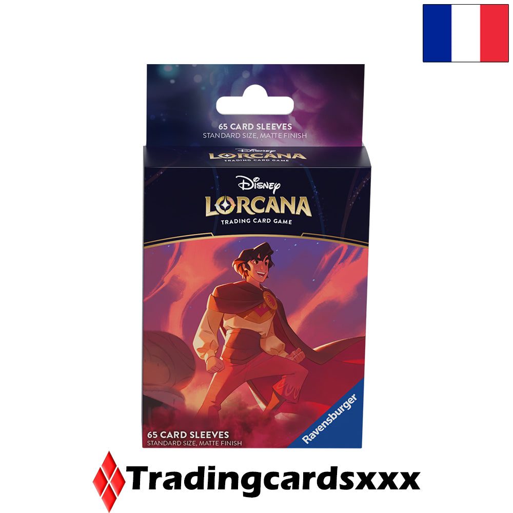 Disney Lorcana TCG - 65 Protèges Cartes STANDARD Sleeves : Aladdin