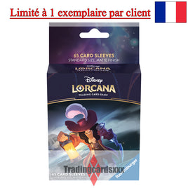 [LIMITE 1] Disney Lorcana TCG - 65 Protèges Cartes STANDARD Sleeves : Capitaine Crochet