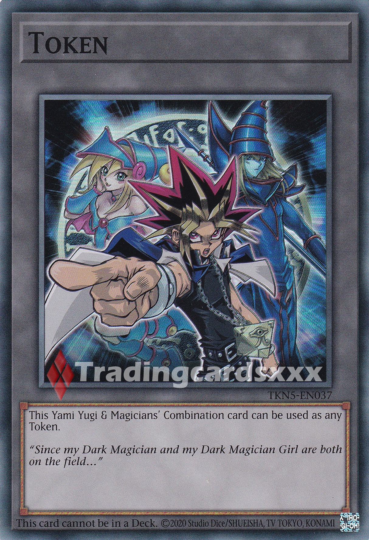 Yu-Gi-Oh! Token "Yami Yugi & Magicians' Combination" : SR BPRO / TKN5-EN037