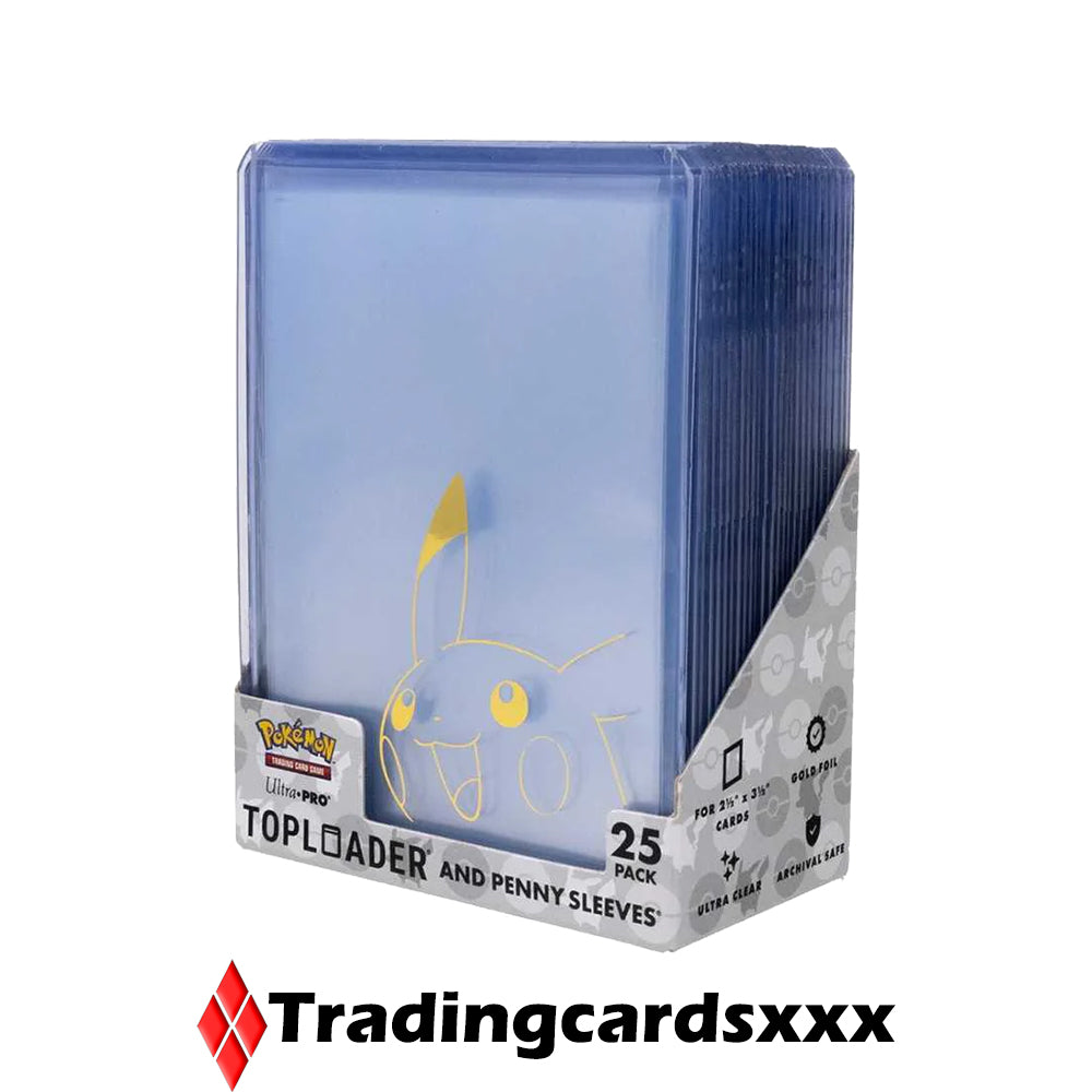 Ultra PRO - 25 Toploader and Penny Sleeves Pokémon : Pikachu