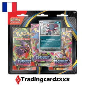 Pokémon - Lot de 2 Tri Pack de 3 boosters ME02 Flammes Fantasmagoriques : Farfuret & Dimoret