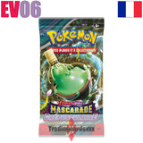 Pokémon - Carton de 10 Coffrets Dresseur d'Élite EV06 Mascarade Crépusculaire : Ogerpon Masque Turquoise