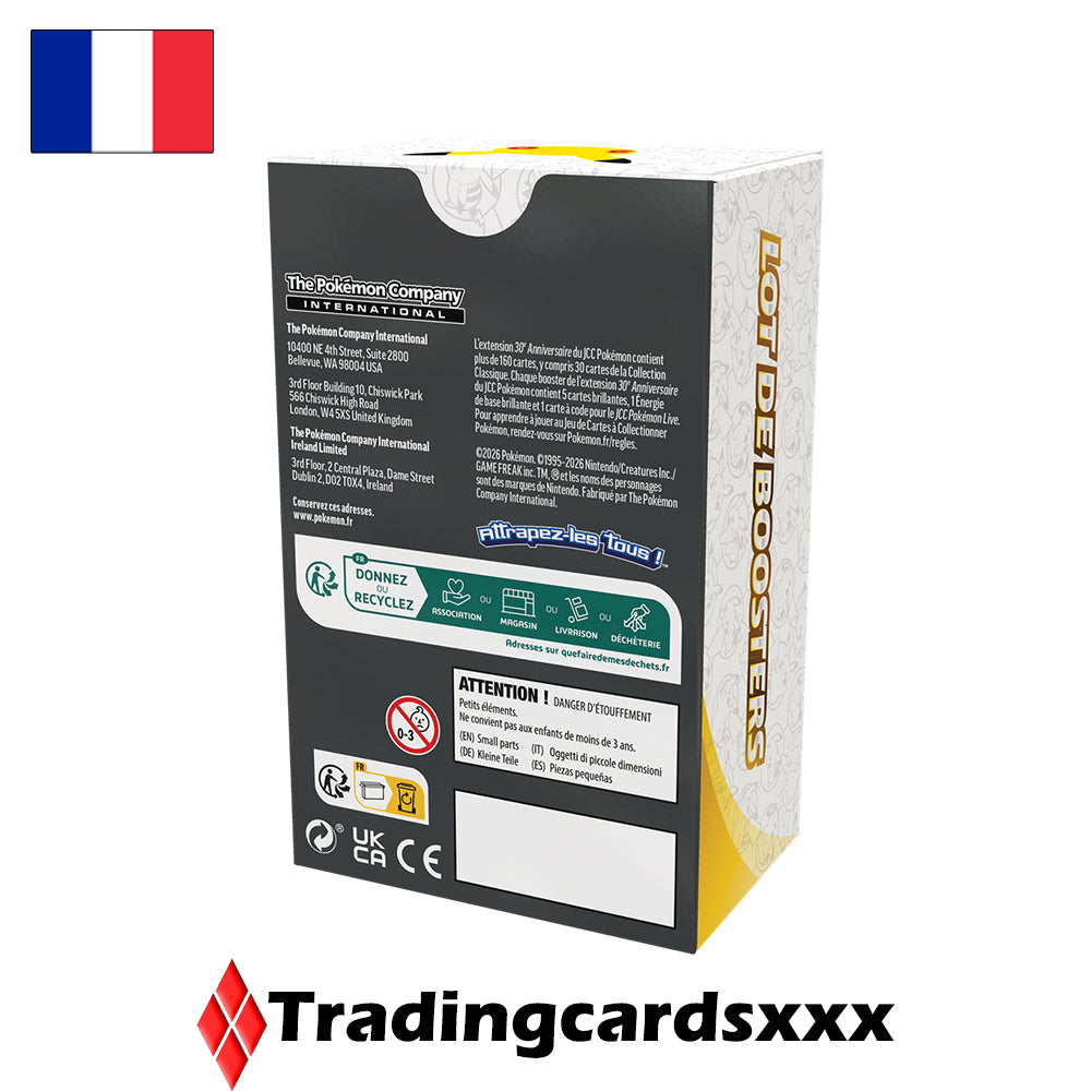 Pokémon - Lot de 6 boosters ME05.5 : 30e Anniversaire