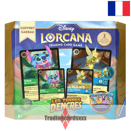 Disney Lorcana TCG - Coffret Cadeau Les Terres d'Encres : Stitch et la Fée Clochette