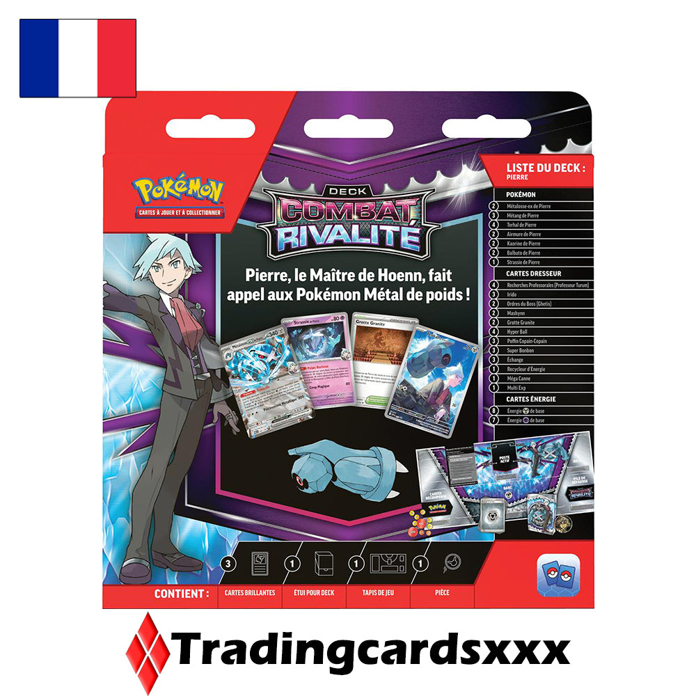 Pokémon - Lot de 2 Decks Combat Rivalité : Rosemary et Pierre