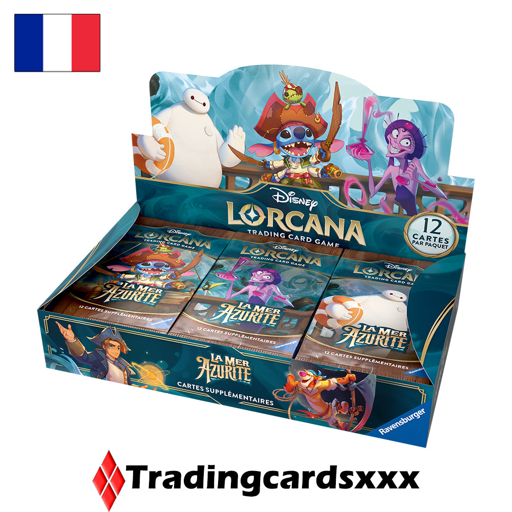 Disney Lorcana TCG - Display / Boite de 24 boosters : La Mer Azurite