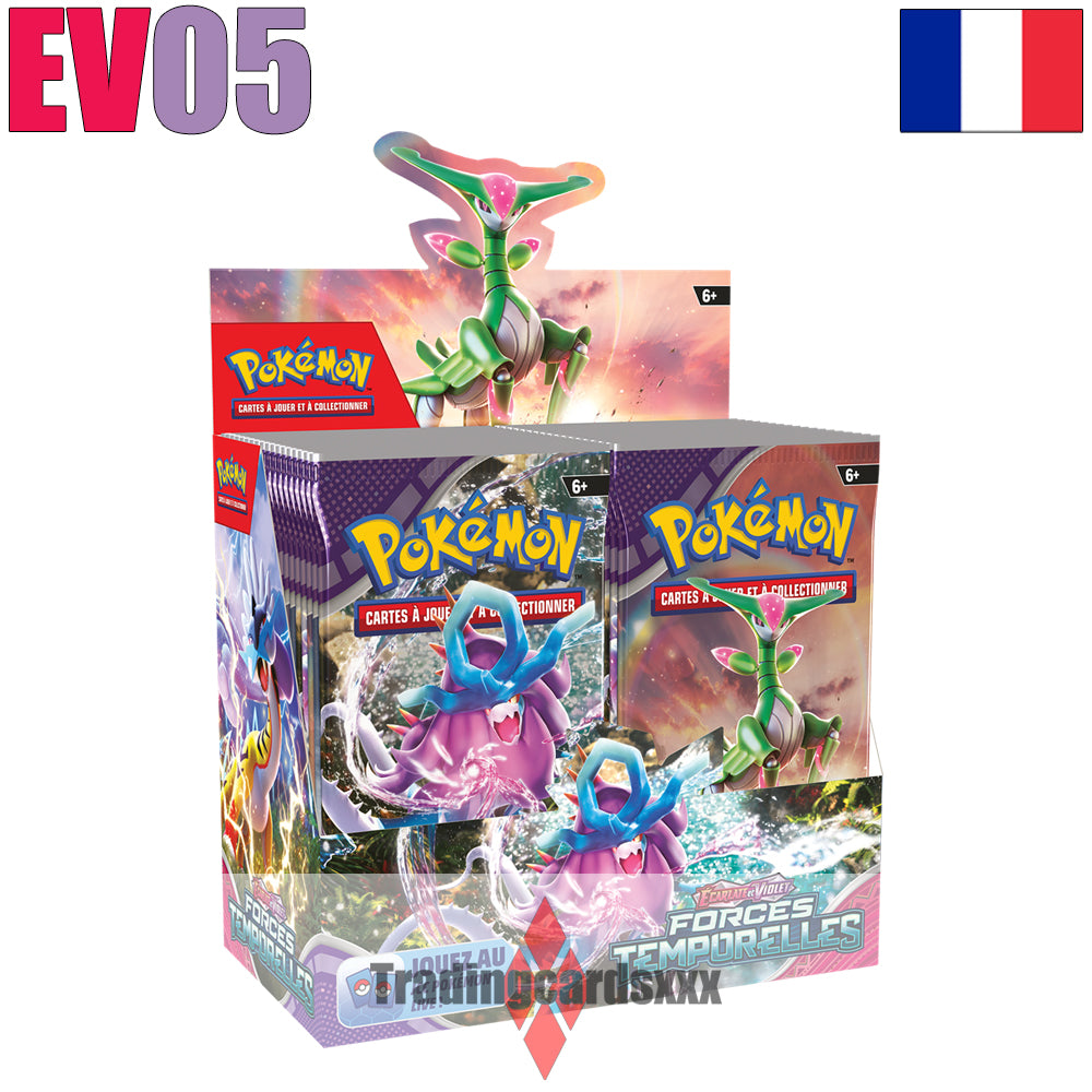 Pokémon - Carton de 6 displays / Boite de 36 boosters EV05 : Forces Temporelles