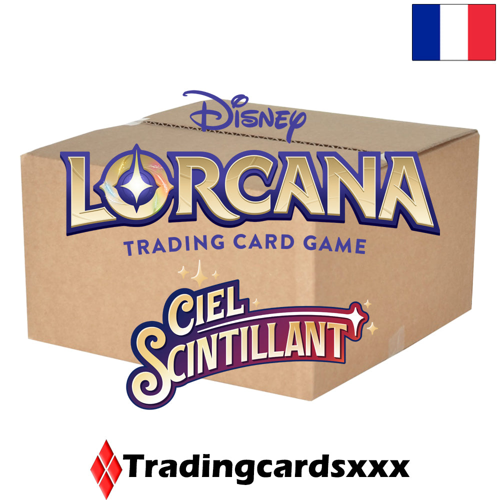 Disney Lorcana TCG - Carton de 4 displays / boites de 24 boosters : Ciel Scintillant