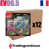 Pokémon - Carton de 12 Tri Pack de 3 boosters EV06.5 Fable Nébuleuse : Pêchaminus