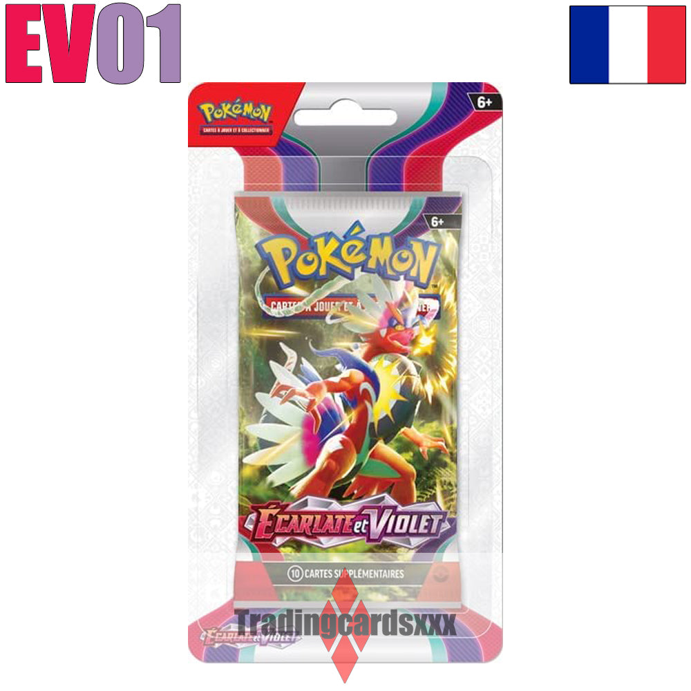Pokémon - Booster de 10 cartes sous blister EV01 : Écarlate et Violet