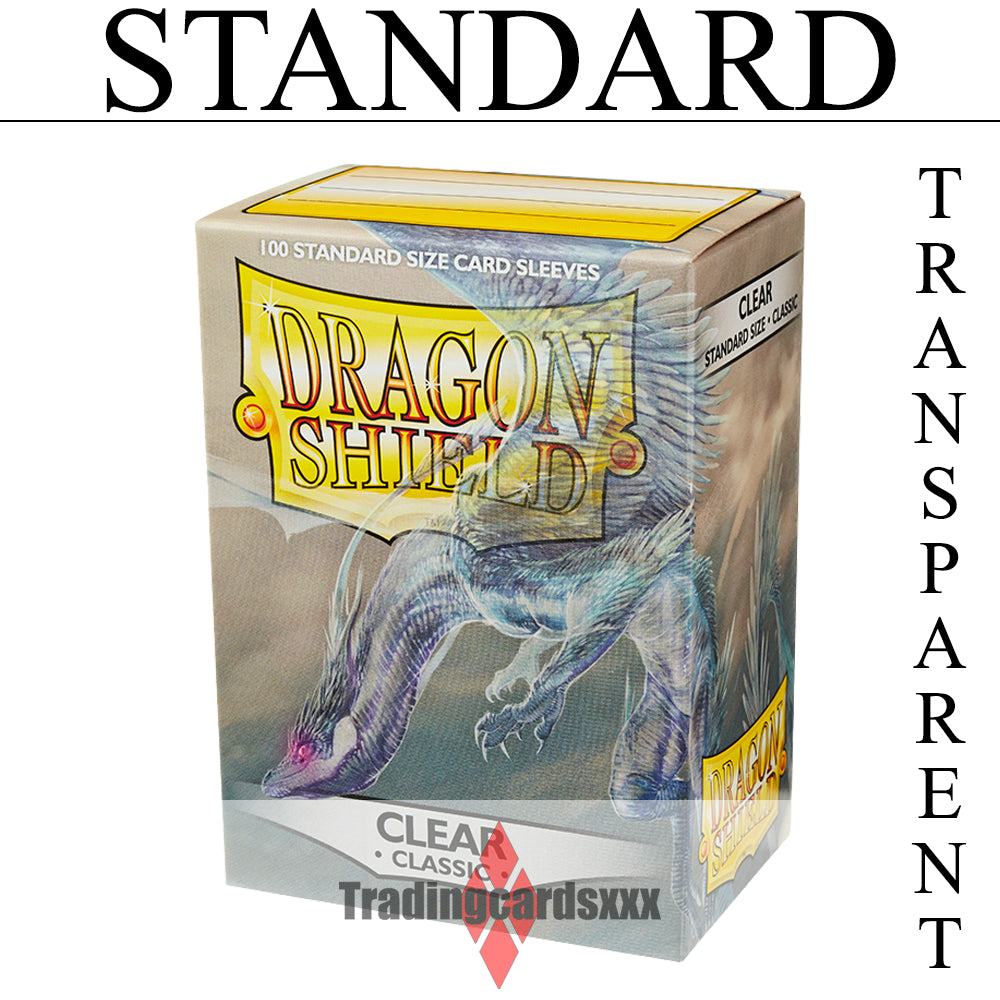 Dragon Shield - 100 Protèges Cartes / Sleeves STANDARD Classic : Transparent