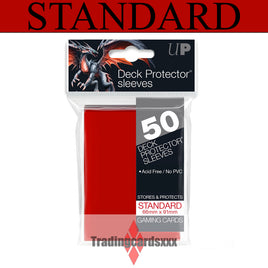 Ultra PRO - 50 Protèges Cartes STANDARD : Rouge